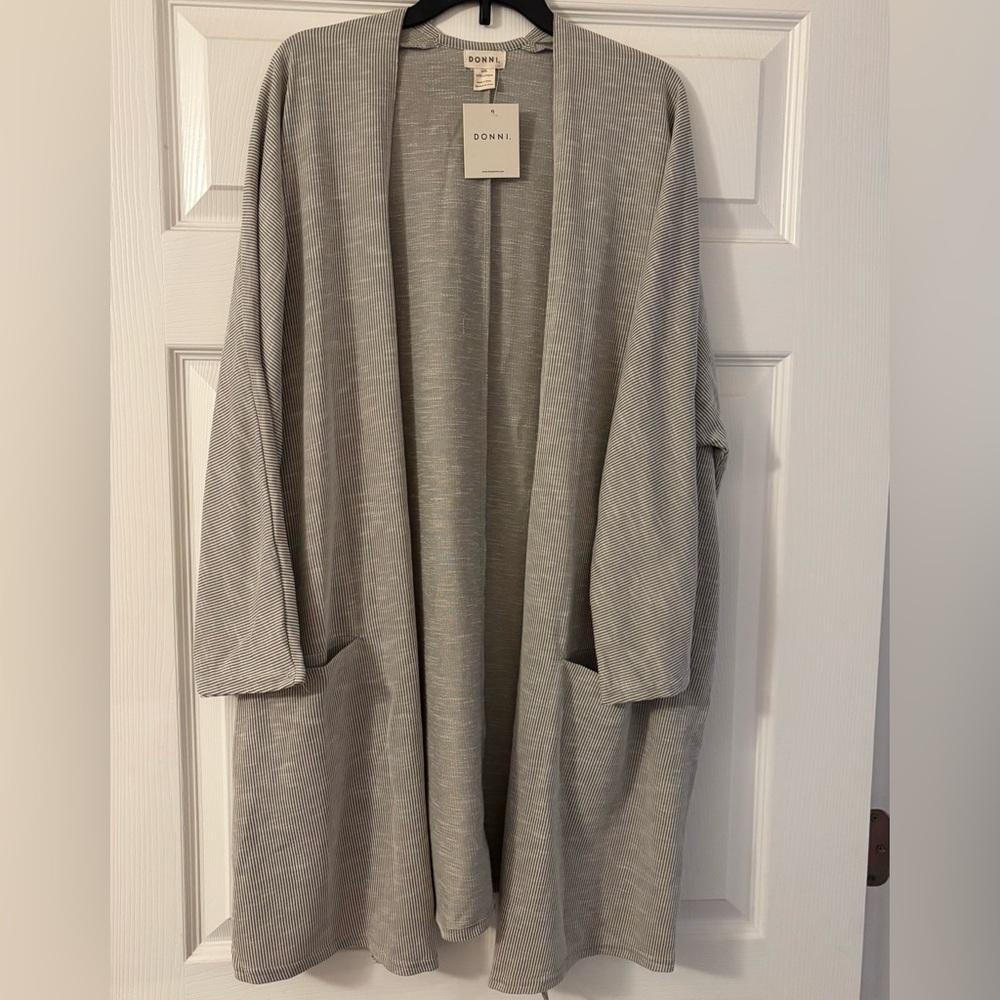 DONNI. Sandwash Open Front Women's Cardigan